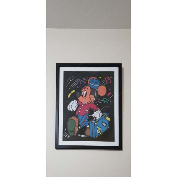 Framed Embossed Painting - Mickey