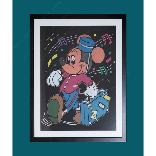 Framed Embossed Painting - Mickey