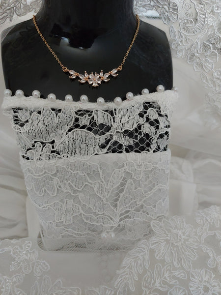 Wedding necklace/ Floral necklace