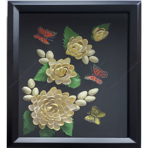Flower with Butterfly frame