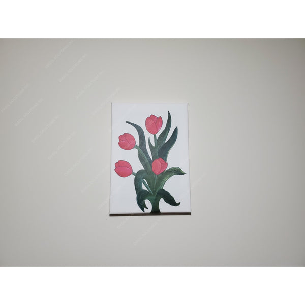 Tulips on Canvas frame